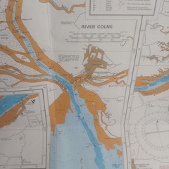 Admirality Chart x3 River Colne and Blackwater Navigational Charts 1990 Wall Map