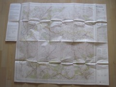 Ordnance survey map Landranger sheet 160 series Brecon Beacons scale 1:50 000