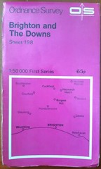 Ordnance Survey – 1:50000 1st Srs Sheet 198 – Brighton & The Downs – 1974