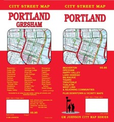 PORTLAND, OR CITY STREET MAP By G M Johnson & Associates Ltd. **BRAND NEW**