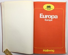 European Road Maps Lavanchy Transports Voyages City Road Atlas Hallwag AG 1982
