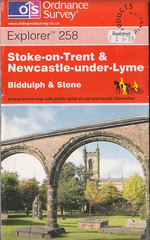 Ordnance Survey 1:25,000 Explorer Map Sheet 258: Stoke & Newcastle-under-Lyme