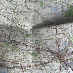 Vintage Ordnance Survey One Inch Perth & Alloa 1969 Map Sheet 55