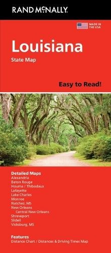 Rand McNally Easy to Read: Louisiana State Map (Map)
