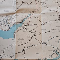 1977 British Rail England & Wales South Railway System Map – Geographia Ltd