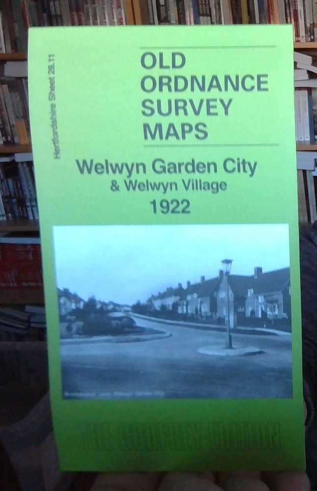 MAP OF Welwyn Garden City & Welwyn Village 1922 Herts Sheet 28.11 NEW