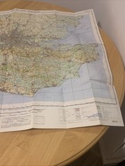 Ordnance Survey Quarter Inch Map South East England Sheet 17 1970 Vintage OS Map