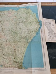 Vintage Bartholomews Revised Half Inch Contoured Map Buchan&Strathbogie Sheet 56