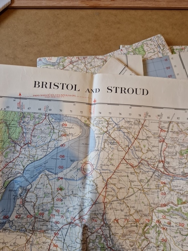 Ordnance Survey Map Of Great Britian – BRISTOL AND STROUD – 1963 – 1/63360