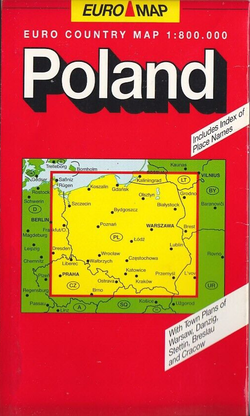 Poland Map Scale 1:800,000