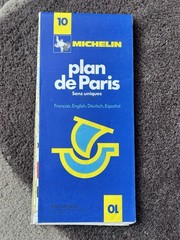 Map Paris Vintage 1981 Michelin Immaculate Like New English French German Spanis
