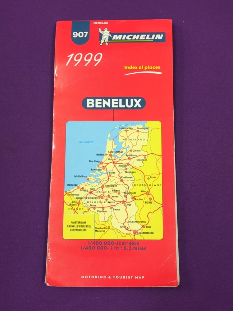 Benelux by Michelin Travel Publications Sheet map, No 907, 1999