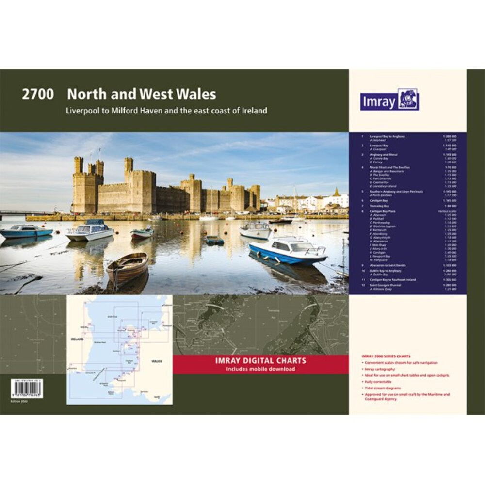 Imray Chart Pack 2700: North and West Wales (Spiral Bound)