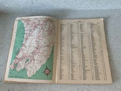 NEW ZEALAND ROAD MAP ATLAS SHELL OIL 1950s