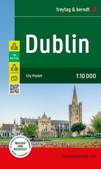 Dublin, City Pocket Map 1:10,000 by Freytag-Berndt (Sheet map, folded)