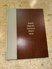 1983 FUNK WAGNALLS HAMMOND WORLD ATLAS BOOK Color Maps EUC Research