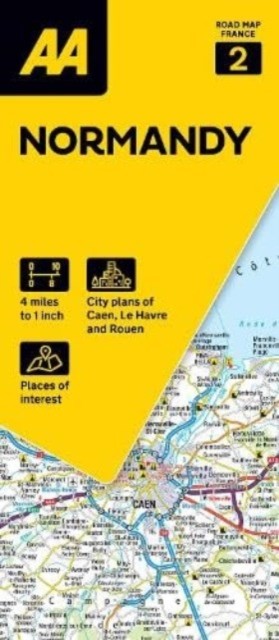 AA Road Map Normandy (Sheet map)