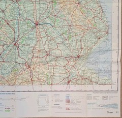 Ordnance Survey Quarter-Inch Map, Sheet 11: North Midlands & Yorkshire (1974).
