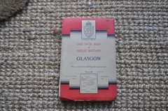 Ordnance Survey Map Cloth Sheet 60 Glasgow Seventh Series