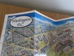 2 souvenir maps. washington dc and arlington cemetry.