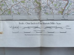 OS 1936 Ordnance Survey One Inch Fifth Edition Cloth 1″ Map 118 Barnstaple.