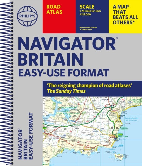 Philip’s Navigator Britain Easy Use Format by Philip’s Maps (Spiral bound)