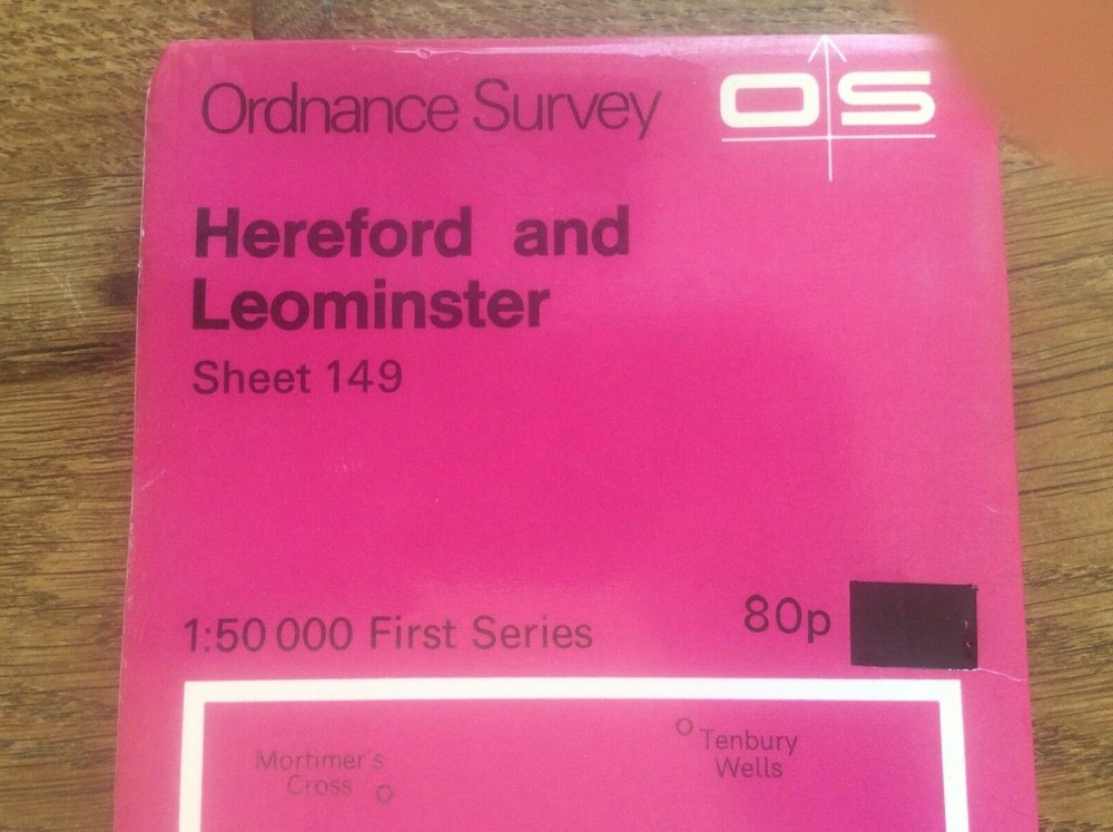 Hereford & Leominster England OS Landranger GB Map 1:50000 First Series