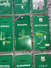 Tourist Guides Of Europe X15 Vintage Michelin Mainly France with Maps Travel