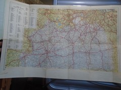 Vintage Surrey County Road Map in Colour – Geographers Map