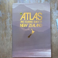 AA Atlas And Touring Guide Of New Zealand With Many Maps And Tour Specifics.
