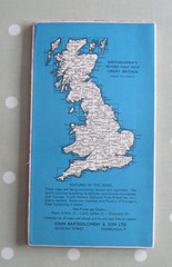 VINTAGE BARTHOLOMEW’S MAP EXMOOR NO 3 REVISED HALF-INCH CONTOURED CLOTH 1955
