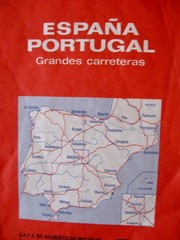 Michelin Map España (Spain) & Portugal, Sheet 990, Vintage 1971; 47 1/2″ x 39″