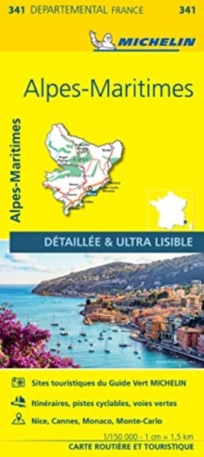 Alpes-Maritimes – Michelin Local Map 341 by Michelin (Sheet map, folded)