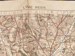 Ordnance Survey Large Sheet Series Map Of Lyme Regis Sheet 142 – 1” To A Mile