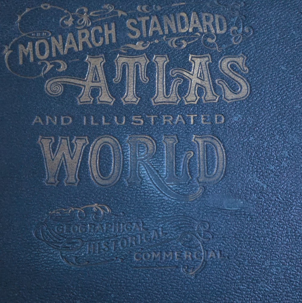 Monarch Standard Atlas Illustrated World Atlas by J. Martin Miller, 1906