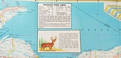 1970 Michigan Official Highway Map Authentic