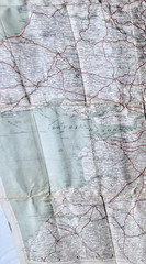 Bacon’s Motoring and Cycling Road Map England and Wales sheet 6 on cloth LONDON