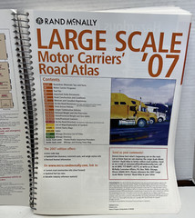 RAND MCNALLY LARGE SCALE MOTOR CARRIERS TRUCKER’S ROAD ATLAS 2007