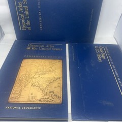 Historical Atlas of the US Centennial Edition National Geographic Book 1988 XL