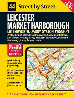 AA Street by Street Leicester, Market Harborough: Midi by Not Available…