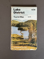Ordnance Survey, Vintage Paper 1 Inch Tourist Map, The Lake District, 1981