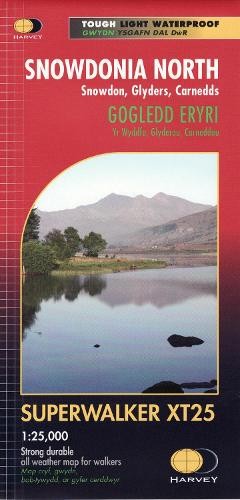 Harvey Map Services Ltd. Snowdonia North (Map) Superwalker XT25 (UK IMPORT)