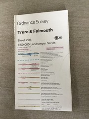 1990 Ordnance Survey Landranger Second Series Map 204 Truro And Falmouth