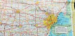 1970 Michigan Official Highway Map Authentic