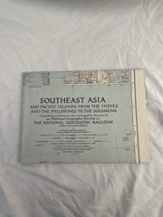 Vintage National Geographic Map Southeast Asia And Pacific Islands October 1944