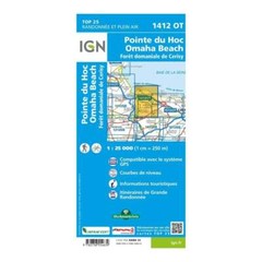 France 1:25K map 1412OT – Pointe du Hoc / Omaha Beach map