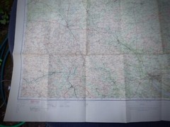 1930s Ordnance Survey Road Map of Bury St. Edmunds & Ipswich – 1/2″ to 1 Mile