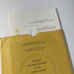 USGS SW PENNSYLVANIA Geologic Quadrangle Maps 2 in Envelopes – Vtg Geology