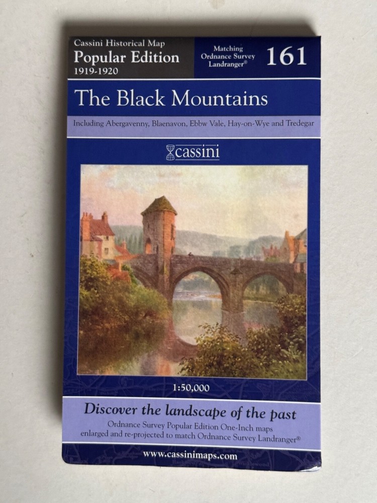 Cassini Historical Map, The Black Mountains 1919-20 ( Reprint 2007 ) no: 161