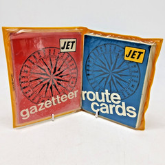 Vintage JET Route Cards Set Complete – 68 UK maps, 4 City Maps & Index in Wallet
